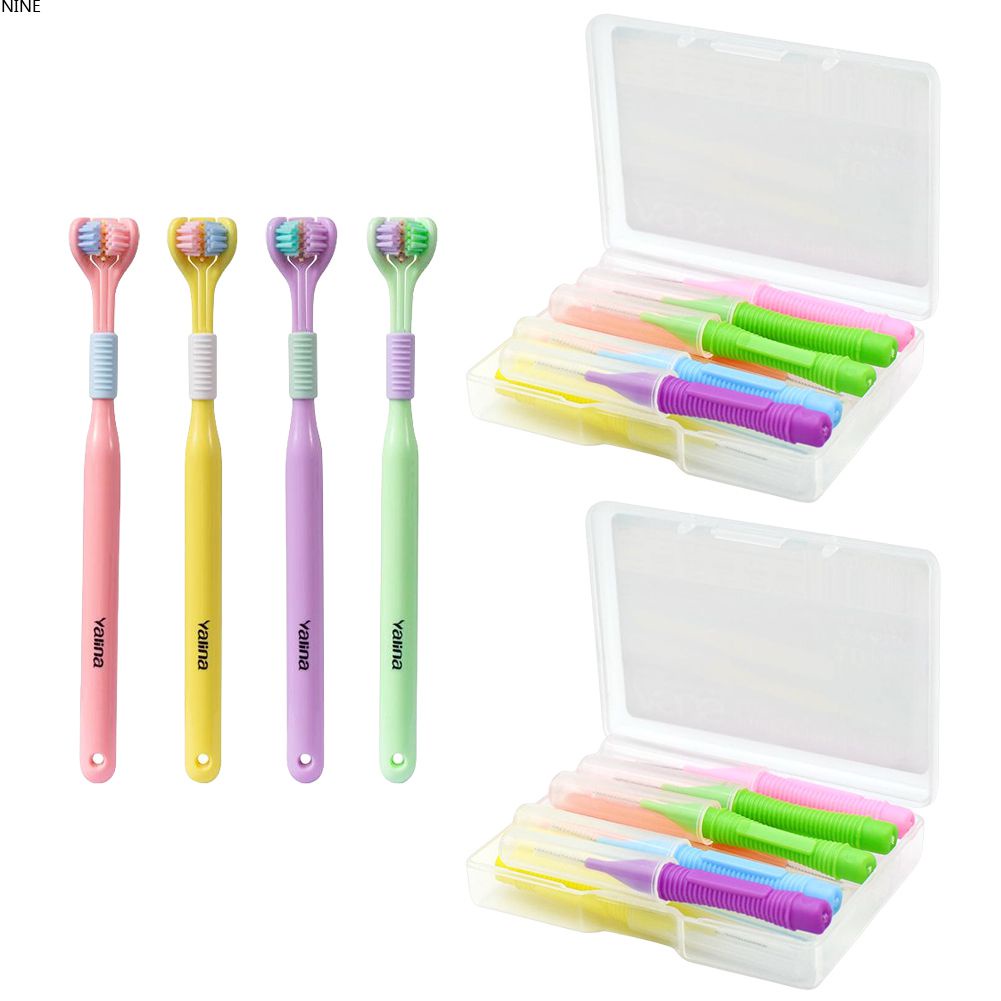 4pcs Asus Esl Itype Toothed Tooth Brush Straight Orthodontic Brush Gap