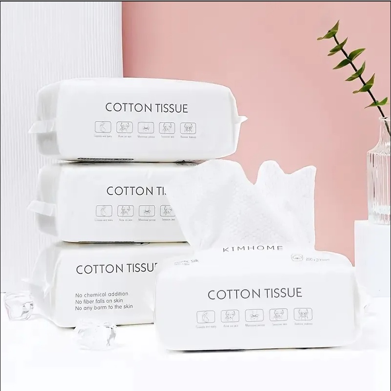 100Pcs Disposable Face Towel for Washing Soft Cotton Dry Wipes Facial
