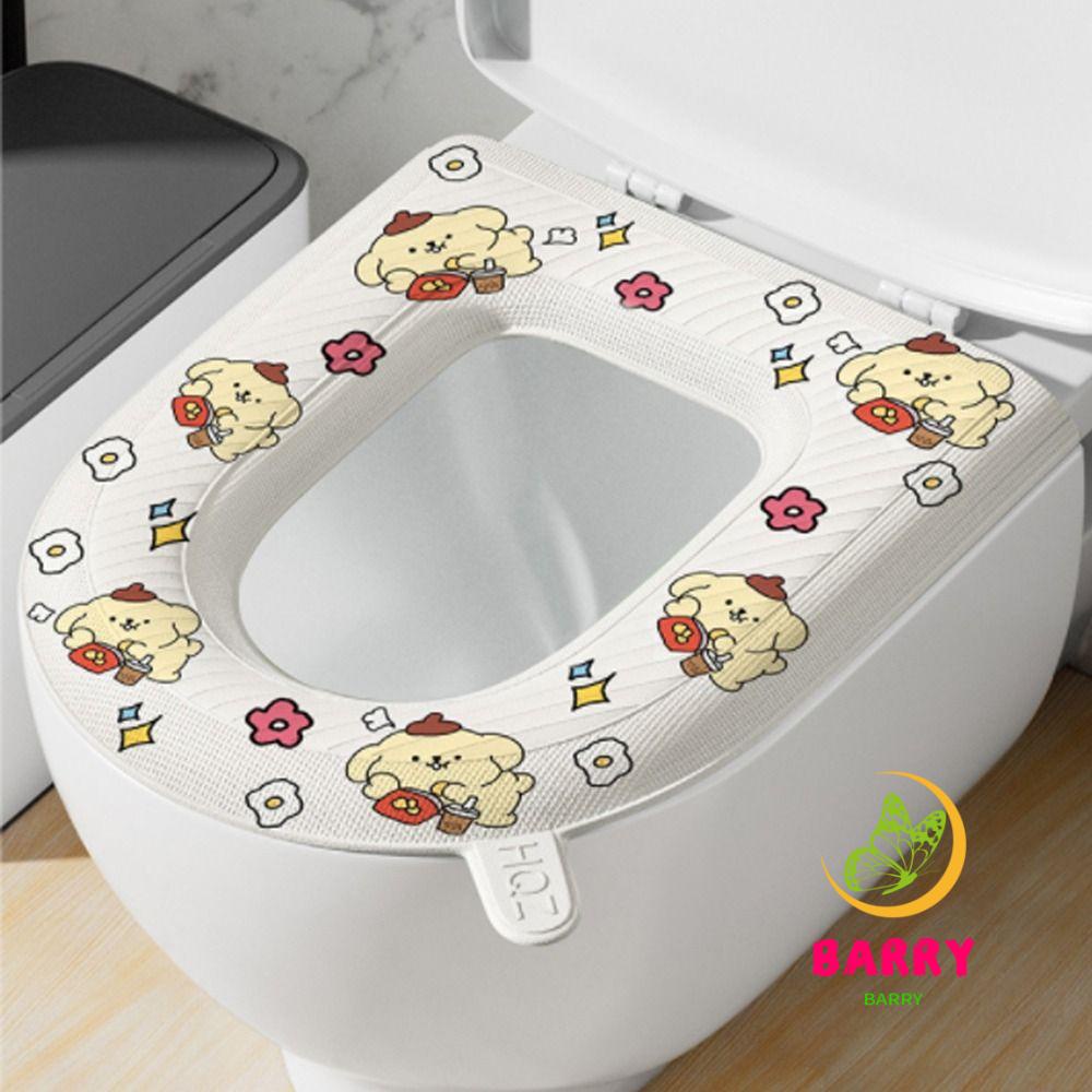 BARRY Cute Toilet Seat Cover, With Handle Cartoon Toilet Seat Cushion ...