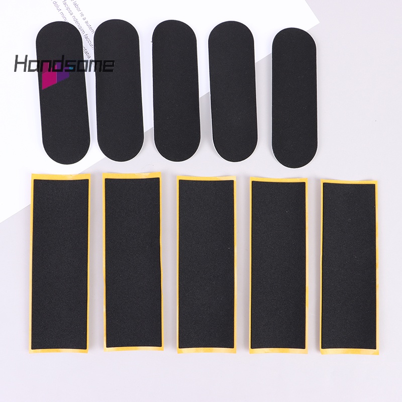 Handsome 5Pcst Black Fingerboard Deck Uncut Tape Stickers Black Foam