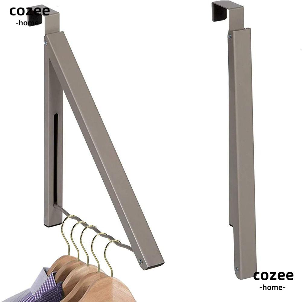 COZEE Over Door Hanger, Grey Retractable Over Door Hooks, Rear door