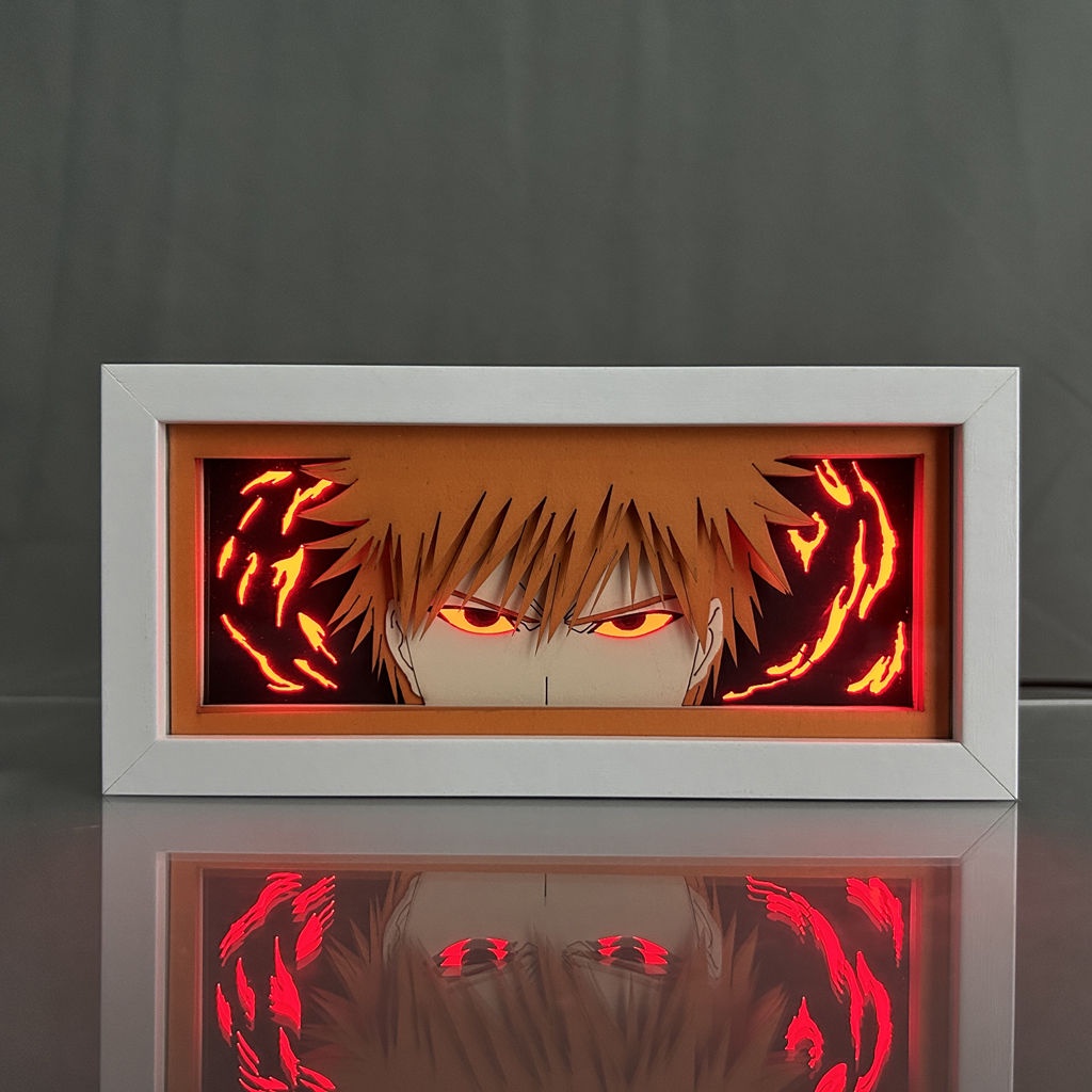 Anime Light Box Bleach Gamer Room Decorations For Men Manga Paper ...