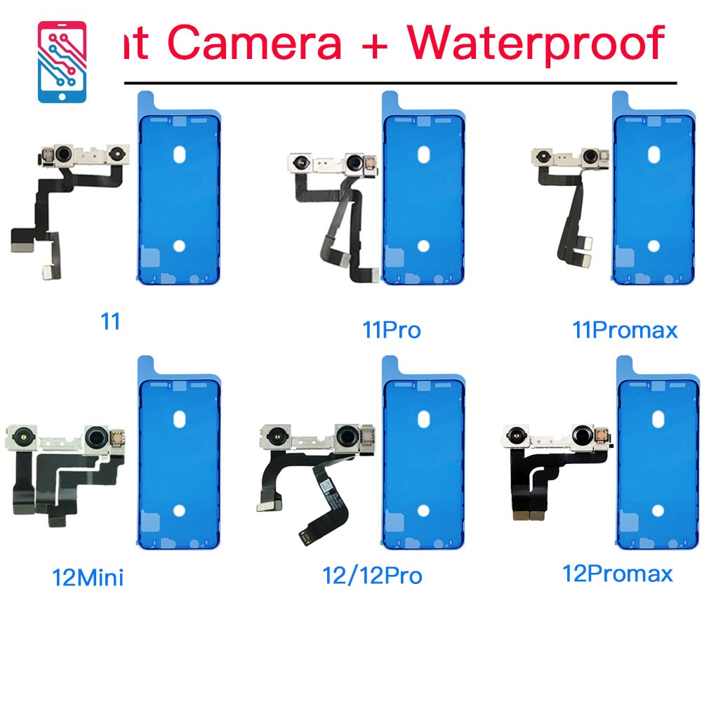 Front Camera Flex Cable With Waterproof For iPhone 11 12 Mini Pro Max ...