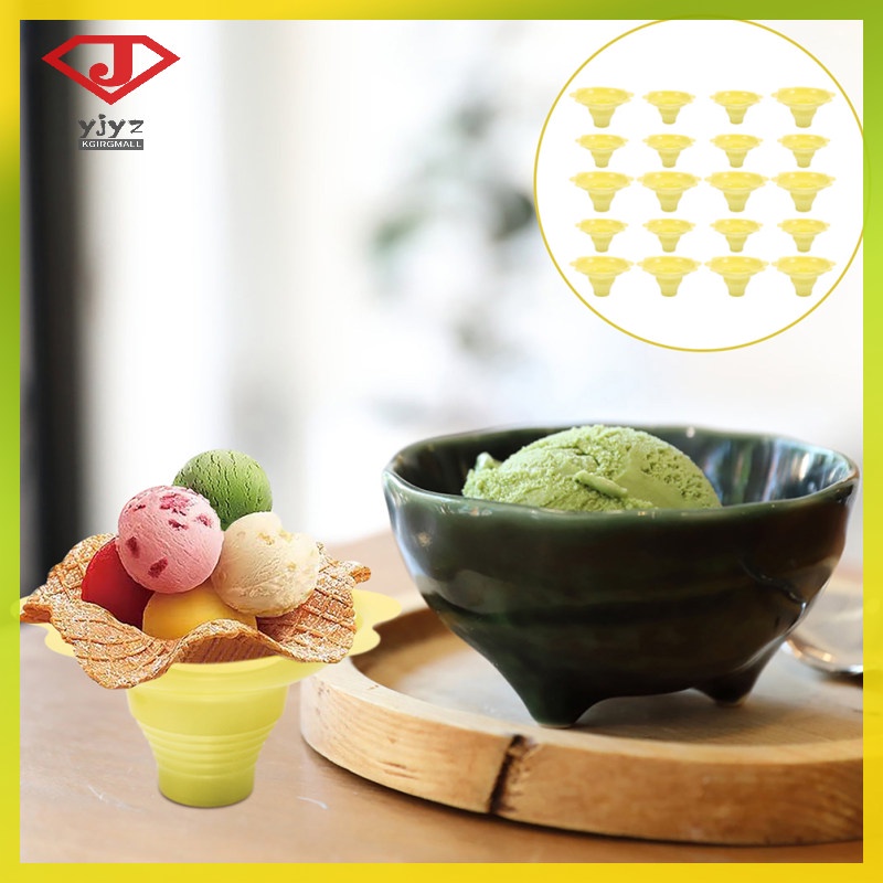 yuanjingyouzhang 20 Pcs Yogurt Cups Syrup Plastic Dessert Snow Cone