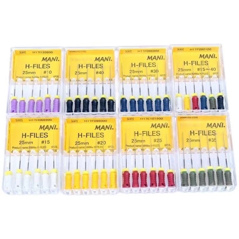 6Pcs/Box Endodontic FileHedstrom Dental HFile 21/25mm Stainless Steel Endo Files Shopee