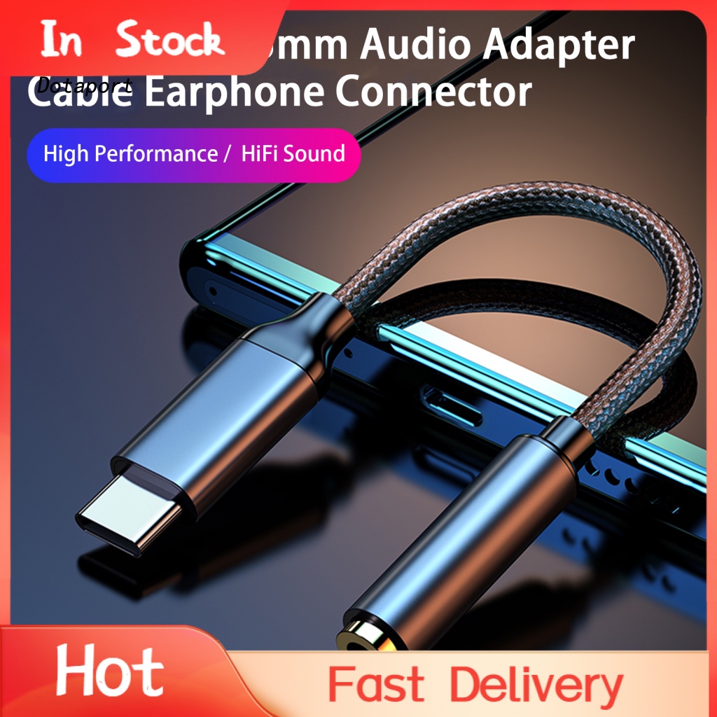 KDDT Lossless Headphone Adapter Cable Smartphone Accessory TypeC to 35mm Earphone Jack Audio