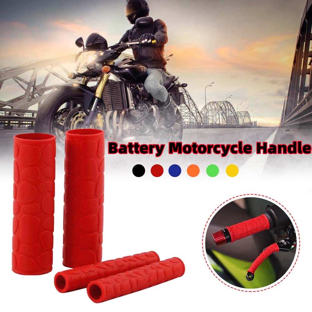 Universal Handle Grip Cover Protector Non-Slip Rubber Strip Motorcycle ...