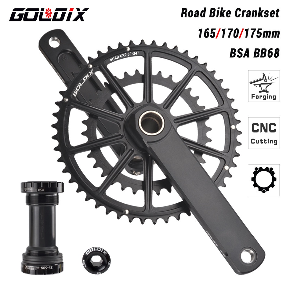 Goldix Road Bike GXP Crankset Crankset Set 20/22 Speed Chain Wheel 50 ...