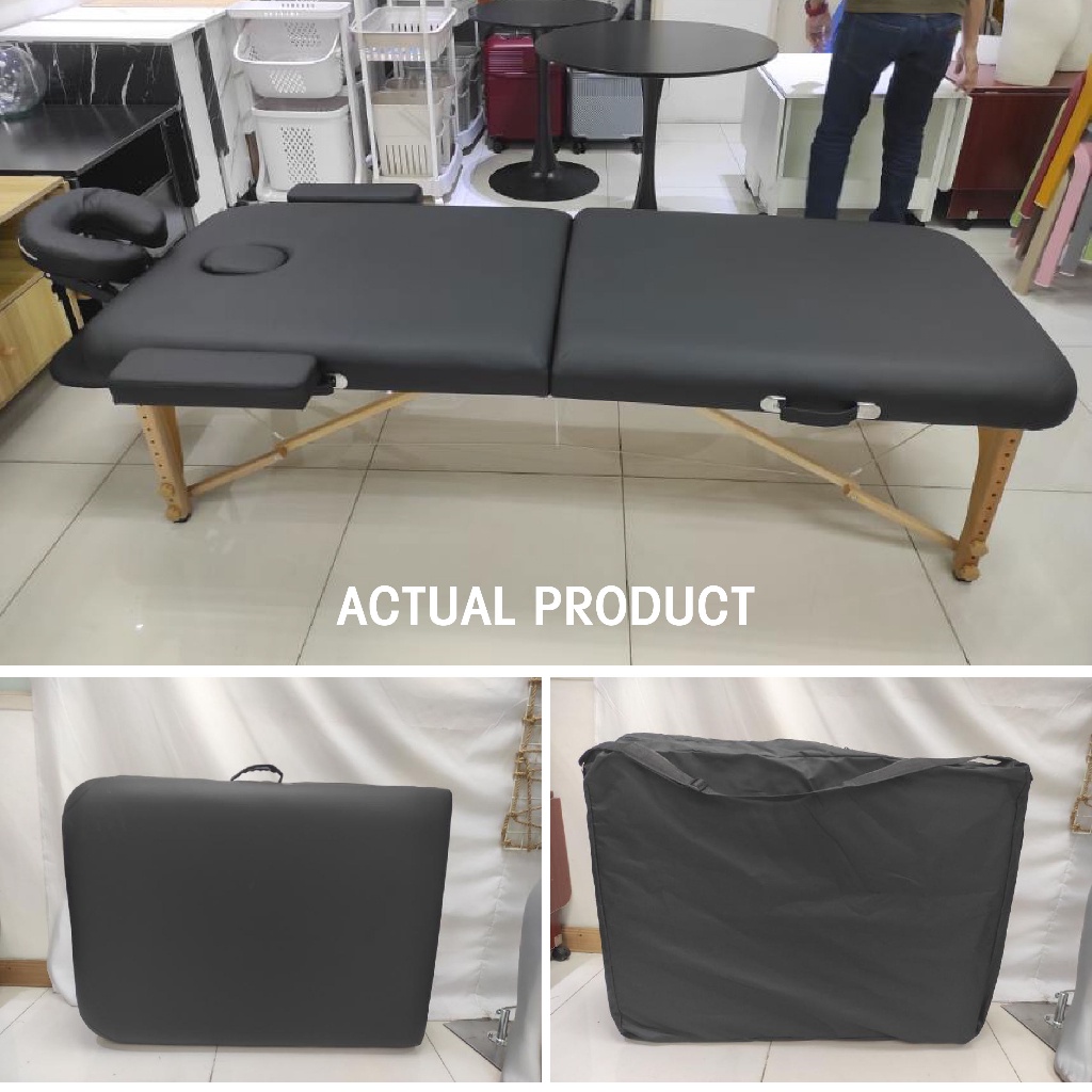 ♟New Adjustable Leather Massage Bed Portable 185cm*60cm Massage Bed Spa
