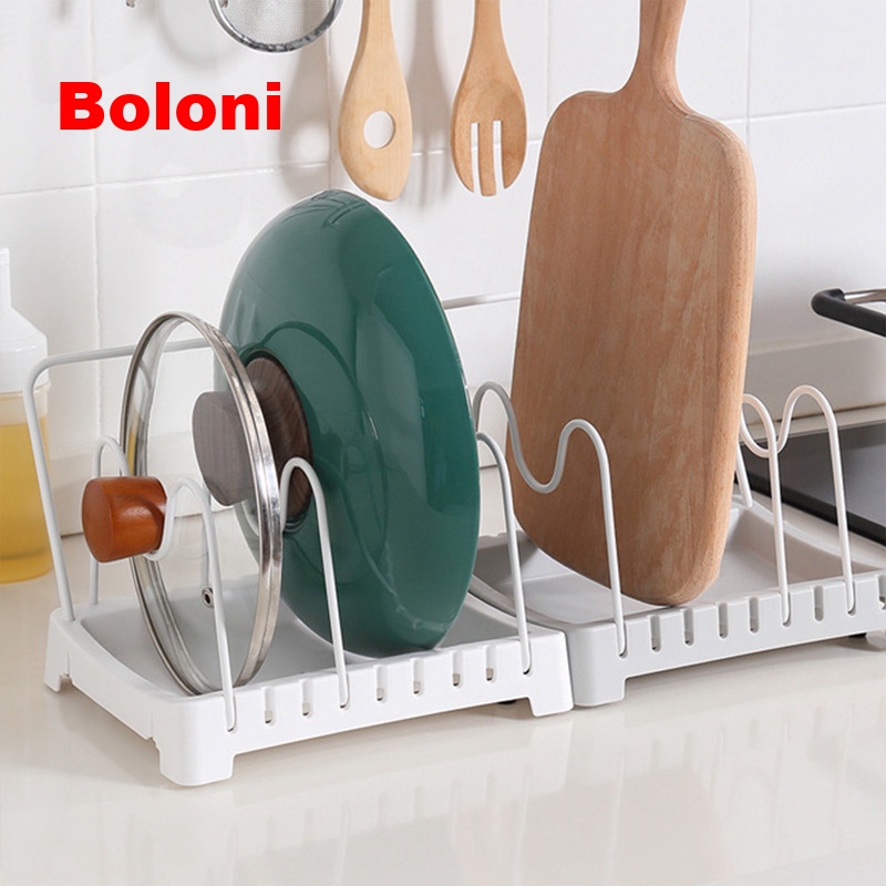 Boloni Stainless Steel Pot Organizer Rack Kitchen Storage Rack Pot ...