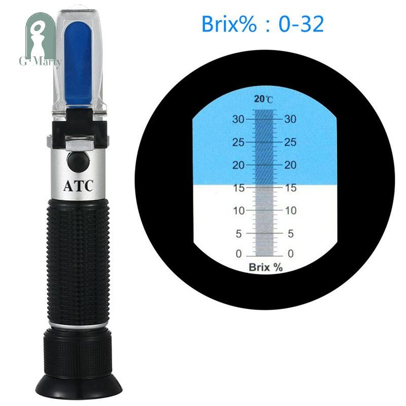 GMARTY 0-32% Brix sugar wine beer fruit scale refractometer meter test ...