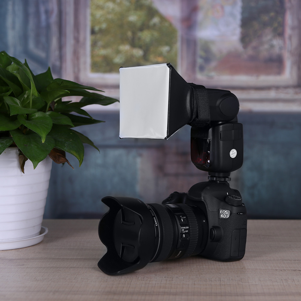 Espesyal na Offer Universal DSLR Photo Flash Diffuser Light Soft Box ...
