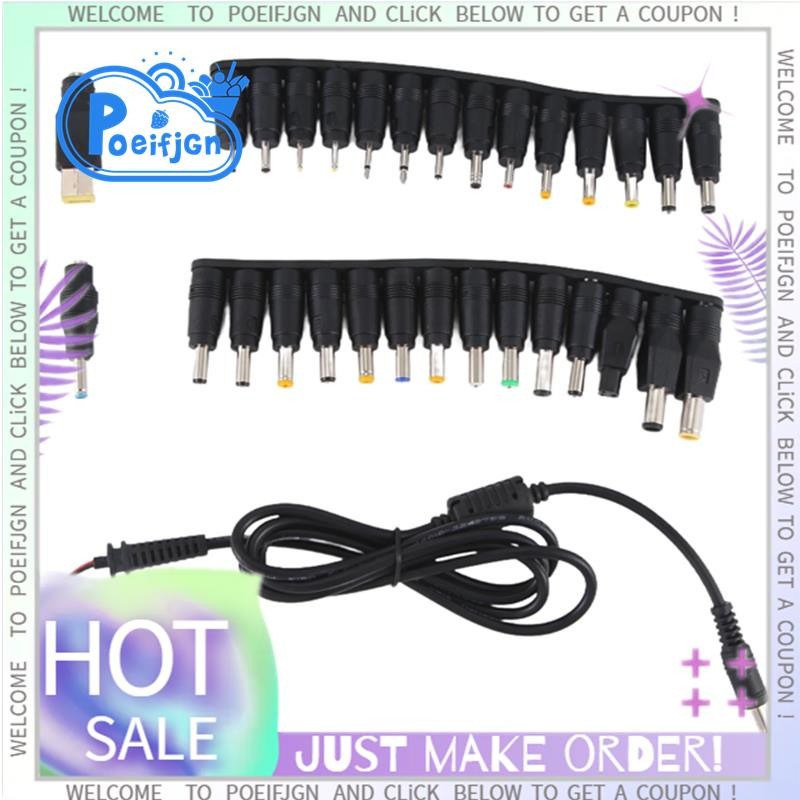 31Pcs Laptop DC Power Supply Adapter Connector Plug AC DC Jack Charger ...