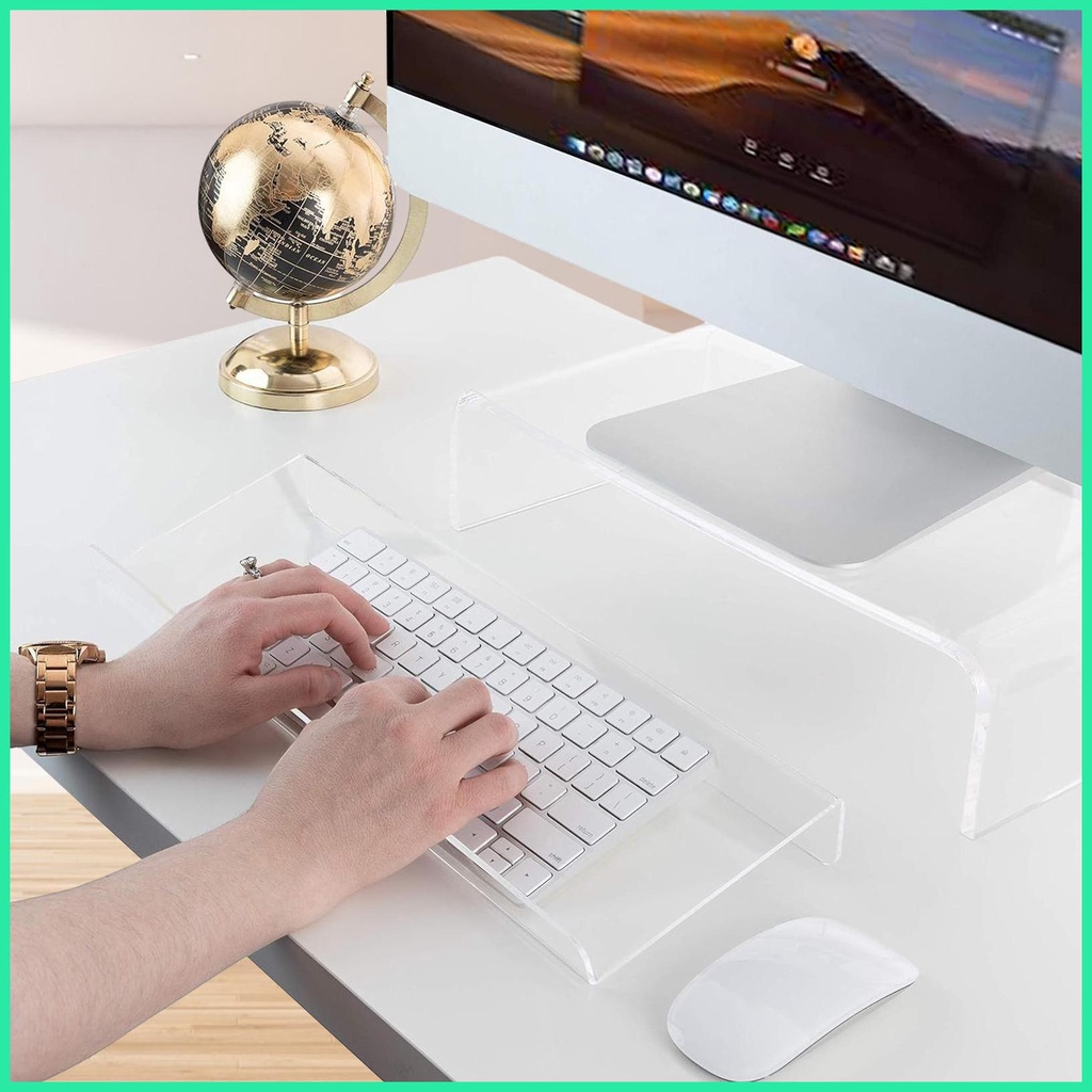 Acrylic Laptop Stand Monitor Stand Acrylic Laptop Stand with Keyboard