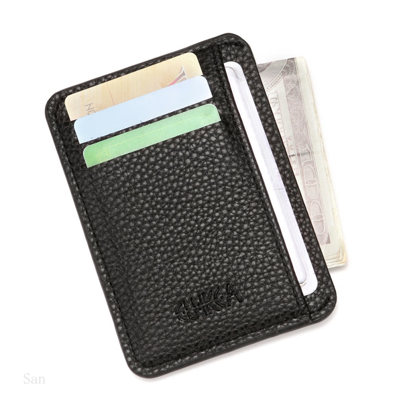 Pu Men's Wallet Women's ID Card Holder Bill Coin Purse Bank Card Driver