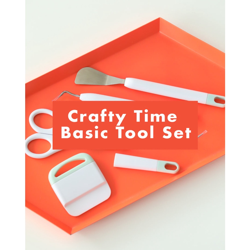 Crafty Time Basic Vinyl Weeding Tool Set (5pcs) Weeder Scissors Scraper ...
