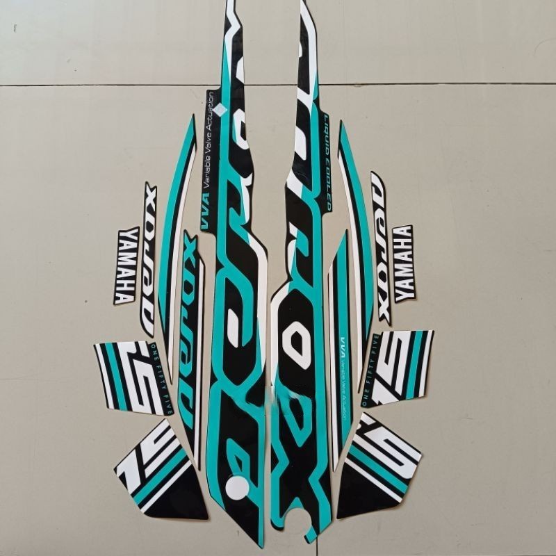 Striping Decal Polet Sticker Yamaha All New Aerox 155 VVA CONECTED 2022 ...