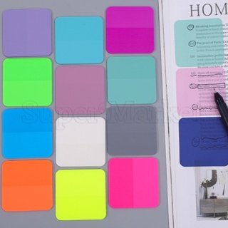 Translucent Sticky Notes 50 Sheets Waterproof Aesthetic Notes Sticker  Self-Adhesive Transparent Note Taking Supplies For