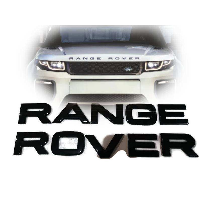 Logo Rang Rover Attached To The Front Bonnet Or Trunk Lid Gloss Black ...