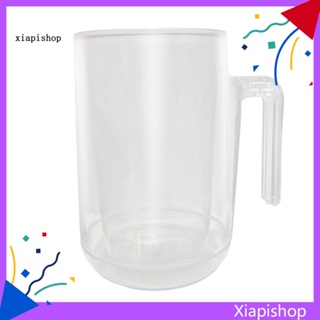 Freezer Beer Mug Insulated with Handle Frosty Chilled Drinks No Ice Cubes  Needed Plastic Pint Freezer