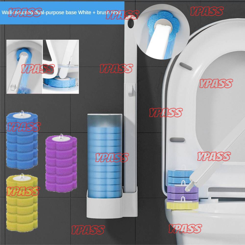 CYREAL Disposable Toilet Cleaning System Toilet Flush Deodorizer Toilet Brush Bathroom Cleaner