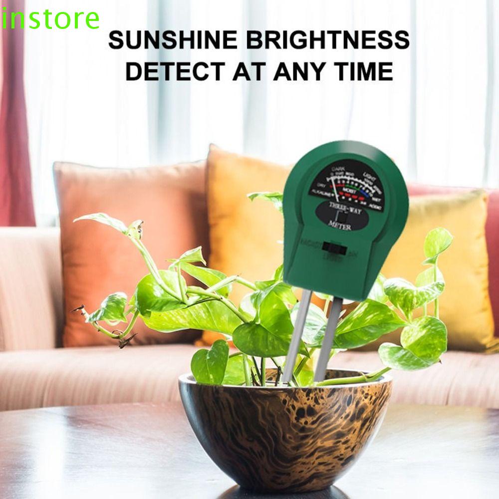 INSTORE Soil Detector, Moist Tester PH Tester Soil Moisture Meter