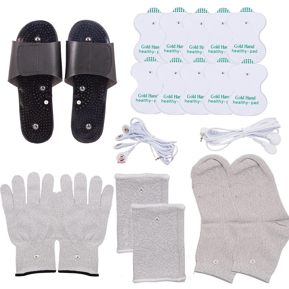 Tens Slippers Electrode Gloves Conductive Socks Electrode Massage