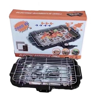 2000W Electric BBQ Grill Smokeless Barbecue Machine Portable Household  Indoor Temperature Table Top Smokeless Tool for Camping