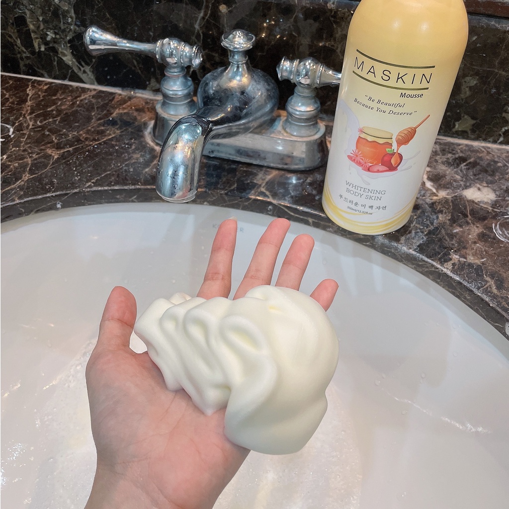 ♟Authentic Mousse MASKIN Shower Gel Whitening Perfume Body Wash MASKIN