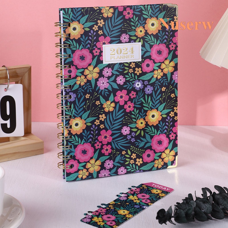 NUSERW 20242026 Calendar Coil Notebook, Memo Pad, Planner, Agenda