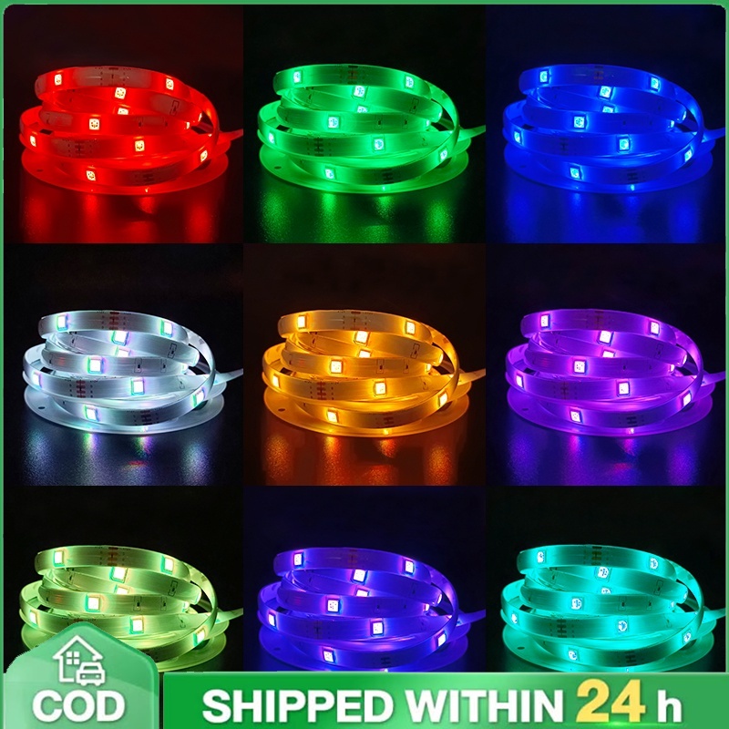 5M LED RGB Waterproof Led Strip Lights Luces Led with Remote for Living