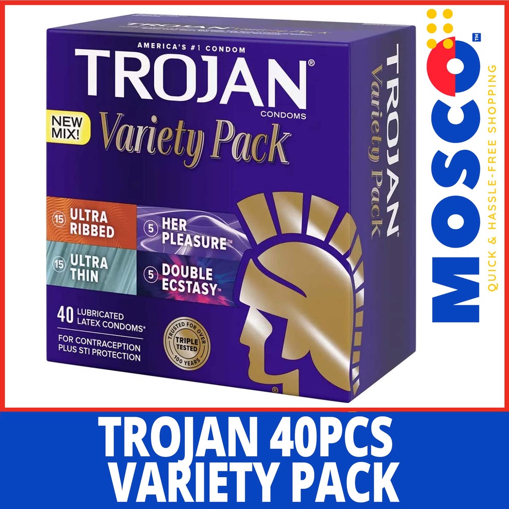 Trojan Variety Pack 40 Count imported Shopee Philippines