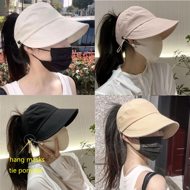 Sun Hat for Women, Sun Protection, Face Covering, Shawl Hat