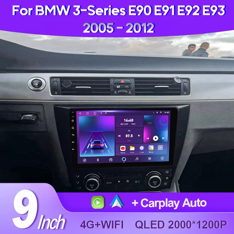 For Bmw Series E M K Qled Android Car Radio Multimedia Video Player