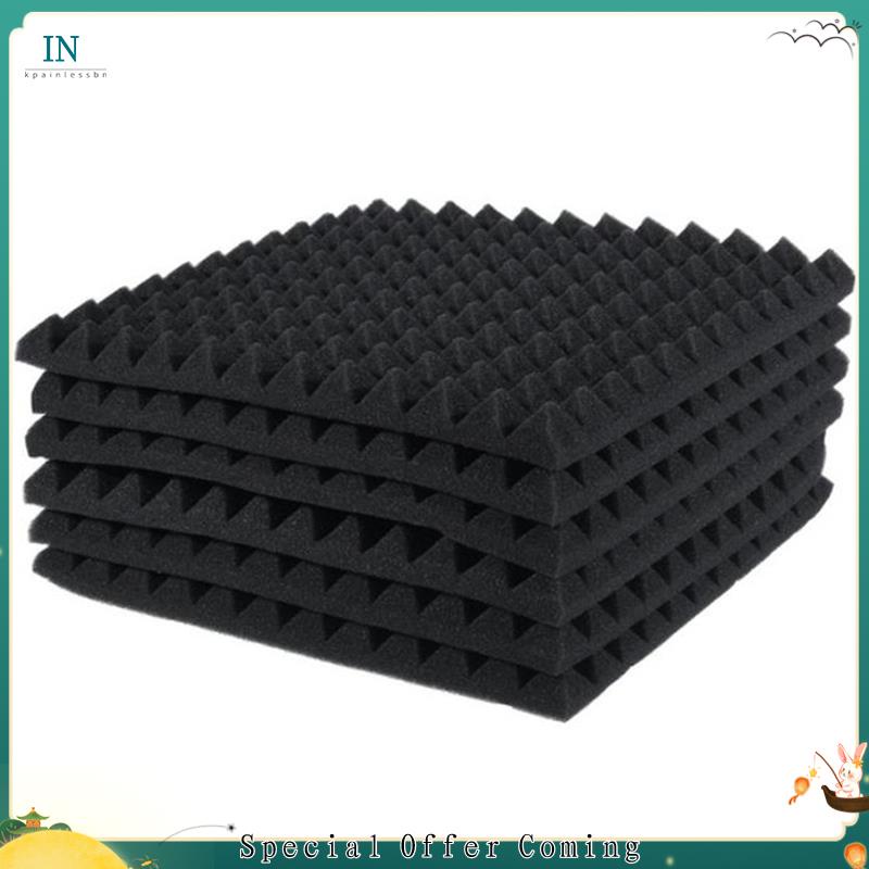 【inkPainle1】6 Pcs Acoustic Panels Foam Board Studio Sound-Absorbing ...