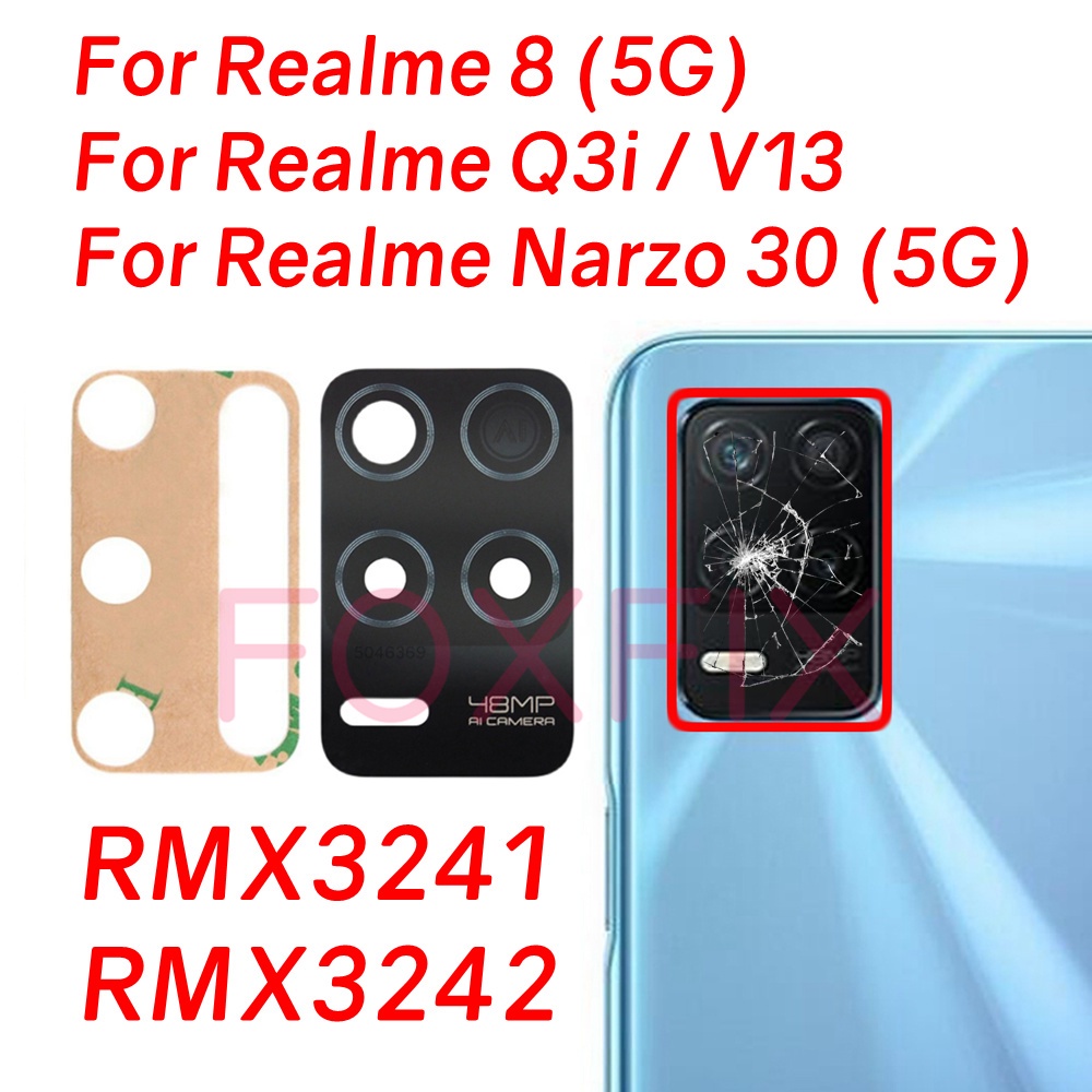 Back Camera Glass Lens For Realme 5G Narzo 30 5G Rear Main
