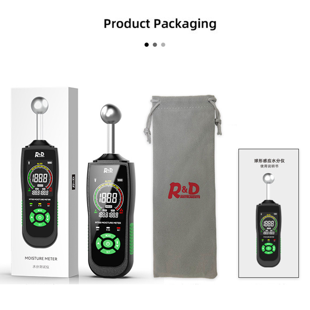 Digital Non-Invasive Moisture Meter Damp Meter for Wall Floor Tiles ...