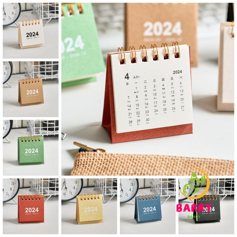 BARRY 2024 Calendar, Standing Flip Calendar Agenda Organizer Desktop