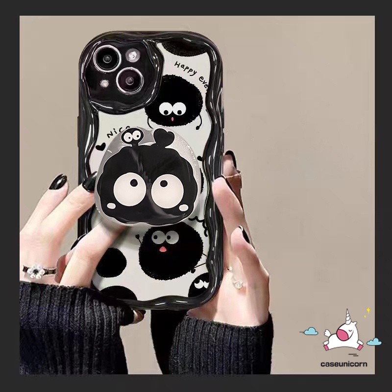 Cute Little Black Briquettes Bracket Case Compatible for IPhone 11 XR ...