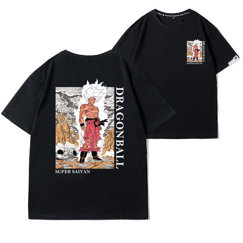 Gogeta from Dragon Ball Long Sleeve Shirt with Super Saiyan Blue Form and Action Pose Design TS04 main image 0