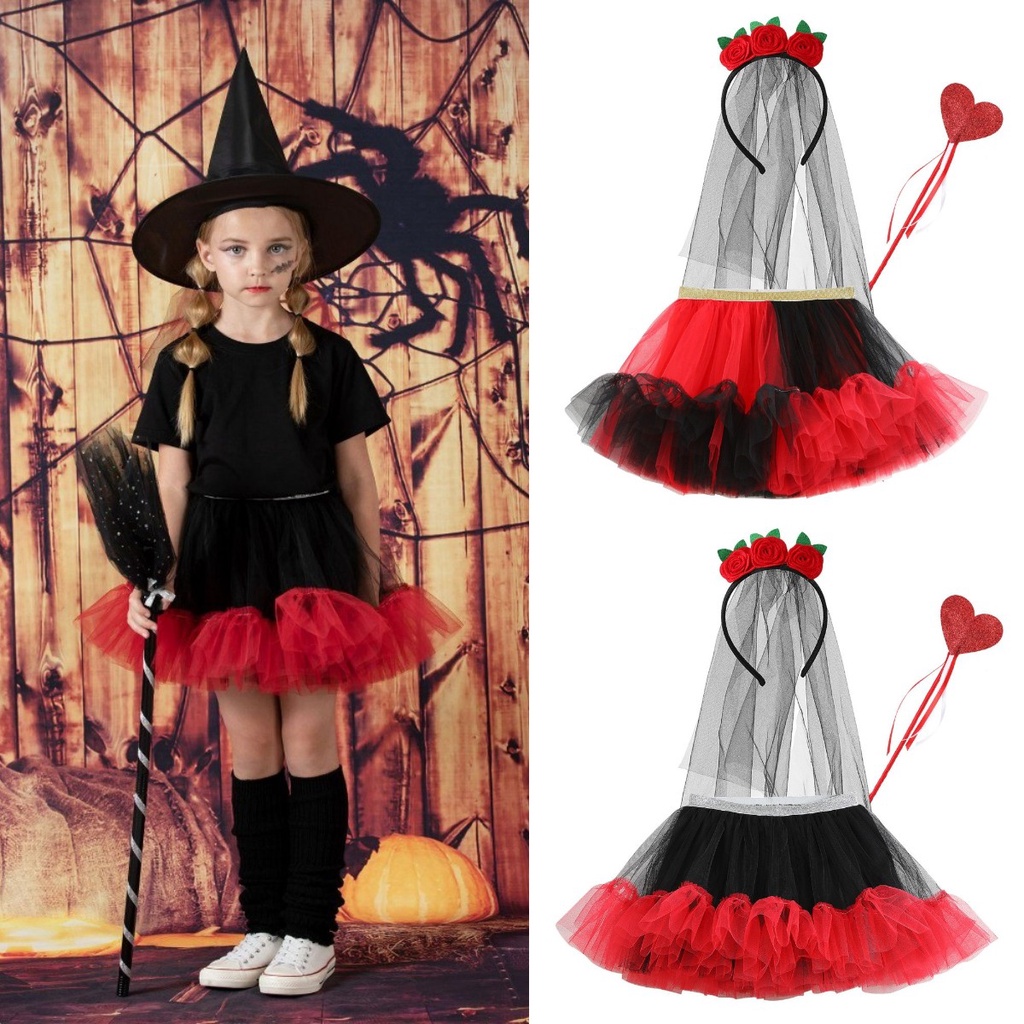 Halloween Costumes for Kids Girl Skirts Suit Puffy Tutu Skirts