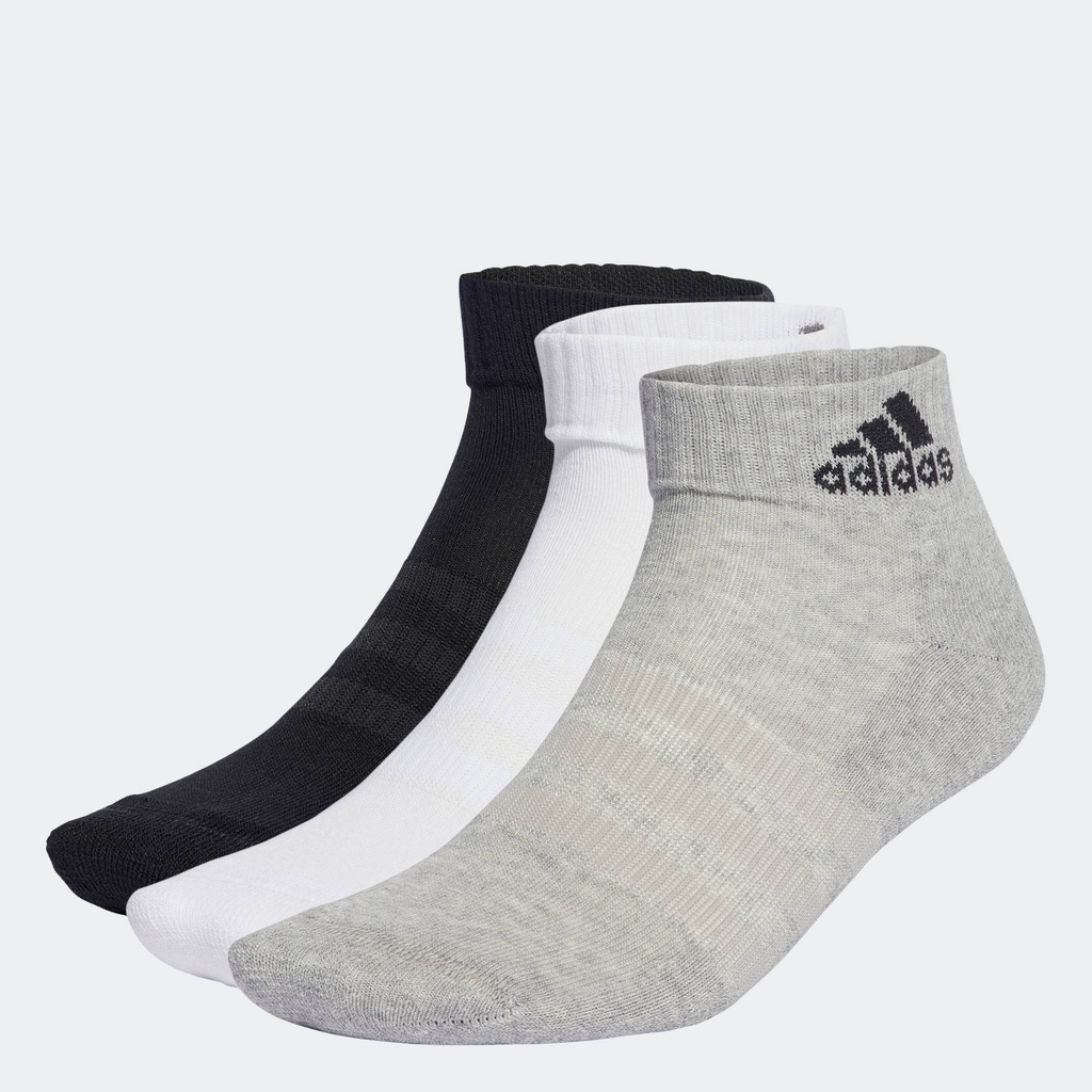 adidas Lifestyle Cushioned Sportswear Ankle Socks 3 Pairs Unisex Grey ...