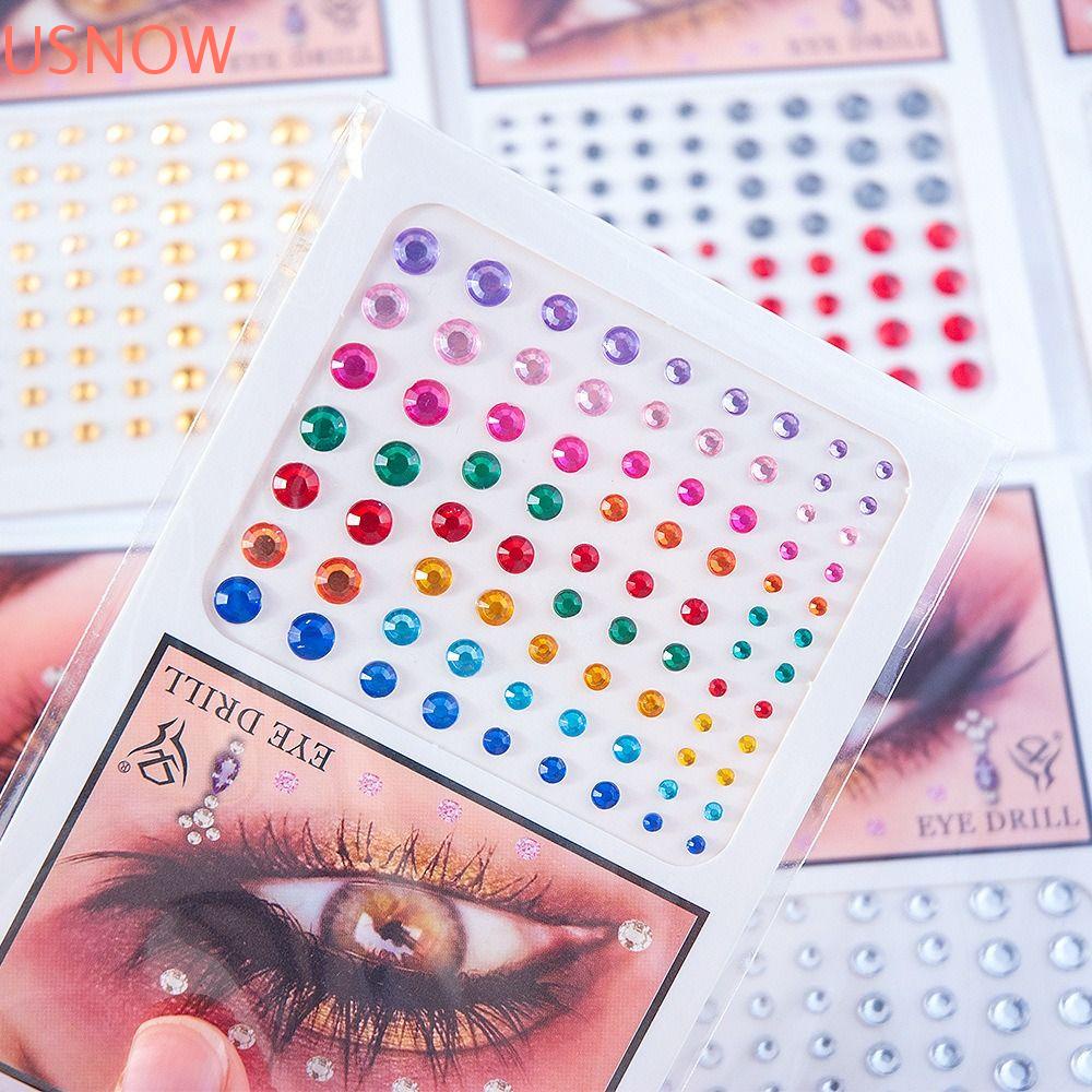 USNOW Face Body Colored Rhinestone 3D Fashion Face Jewel Eyes Shadow ...