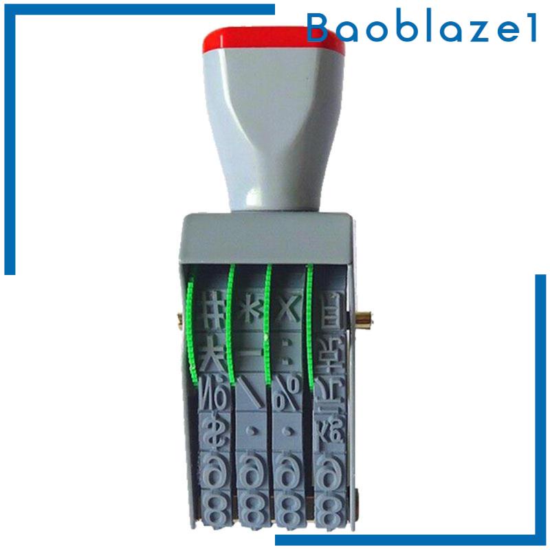 [Baoblaze1] Rubber Number Stamp Date Stamper 4 digits Personalized Business Stamp Attachments
