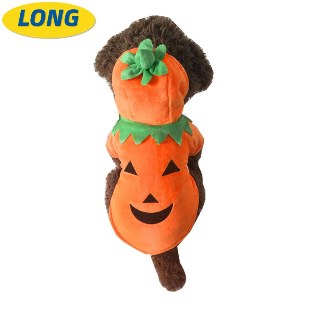 LONNGZHUAN Pets Clothing, Pumpkin Orange Halloween Cosplay, Funny Four