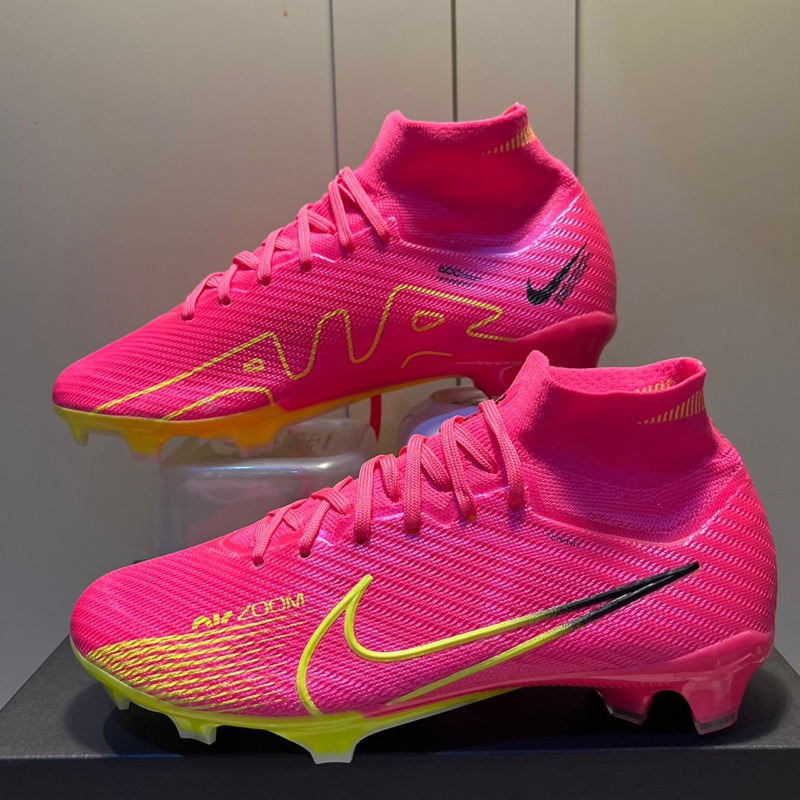 Versatile Football Boots Zoom Mercurial Superfly 9 Elite Pink Soccer ...