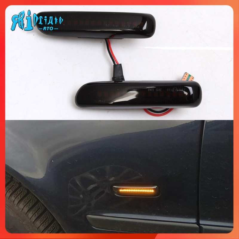 Rto LED Side Marker Turn Signal Blinker Flowing Water Blinker Flashing Light For BMW E46 3er