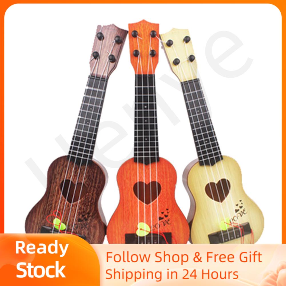 Henye 4 String Kids Ukulele Plastic Toy 35cm Compact Size with Pick for ...