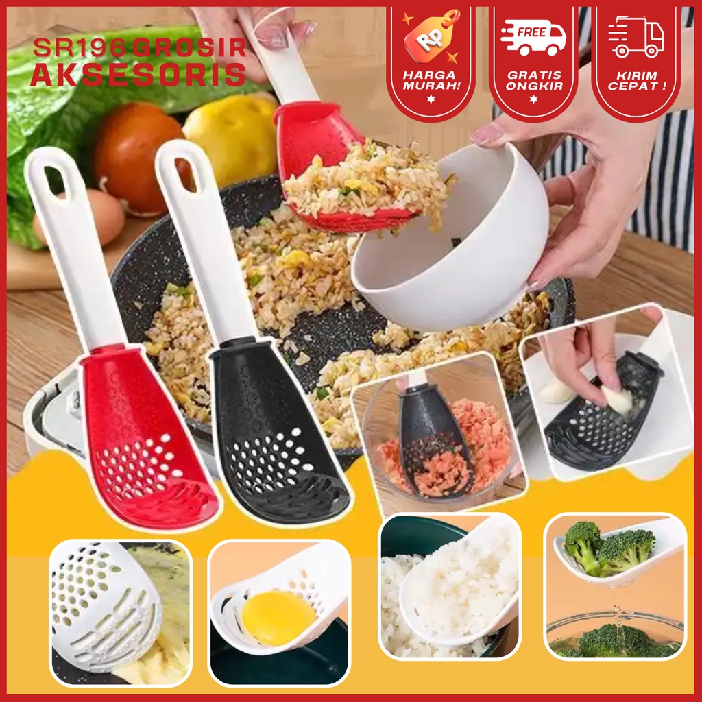 6in1 Multifunctional Spoon Ladle Rice Ladle Spoon Draining Spoon ...