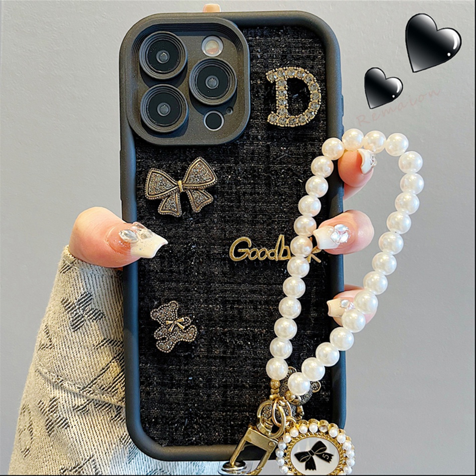 Cute Cloth Cartoon Bear Case for iPhone 11 15 13 14 12 Pro Max Plus 7 8 ...